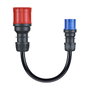 Go-eCharger go-e Adapterset fr Gemini flex 22 kW, 3-teiliges Set, 16 A, 3 piezas (schwarz, 30cm, Negro)