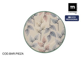 La Mediterranea Plato de Postre 20cm Tardor Monaco Brillo