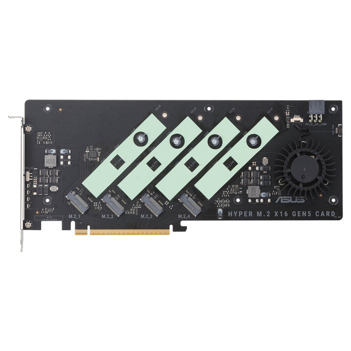 Asus Hyper M.2 x16 Gen5 Card PCIe 5.0 con 4 ranuras M.2 Asus Hyper M.2 x16 Gen5 Card PCIe 5.0 con 4 ranuras M.2