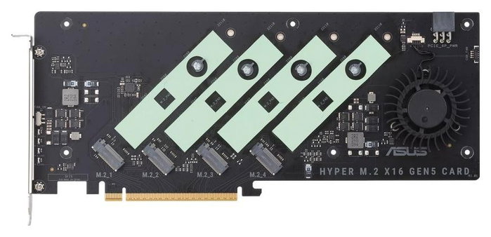 Asus Hyper M.2 x16 Gen5 Card PCIe 5.0 con 4 ranuras M.2 Asus Hyper M.2 x16 Gen5 Card PCIe 5.0 con 4 ranuras M.2