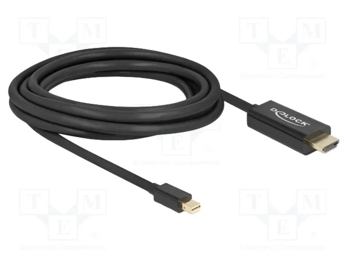DeLOCK 83698 Adaptador de vídeo Mini DisplayPort a HDMI de 1 m