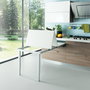 Emuca Guías para mesa extensible Party, Aluminio, Anodizado inox