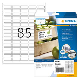 HERMA Etiquetas A4 Blanco 37 x 13 mm Adherencia Extrema 2125 Unidades