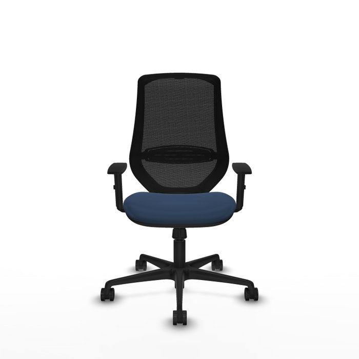 PIQUERAS Y CRESPO Silla de oficina Mardos Azul marino y Negro