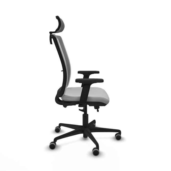 PIQUERAS Y CRESPO Silla de oficina Haches Gris con mecanismo Sincro/Traslack