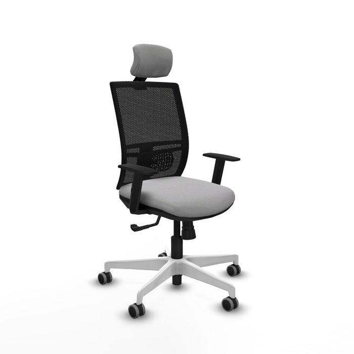 PIQUERAS Y CRESPO Silla de oficina Yunquera con mecanismo Sincro, Gris claro y Negro PIQUERAS Y CRESPO Silla de oficina Yunquera con mecanismo Sincro, Gris claro y Negro