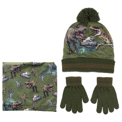 Gorro, Guantes y Braga de Cuello Jurassic Park 3 Piezas Gorro, Guantes y Braga de Cuello Jurassic Park 3 Piezas