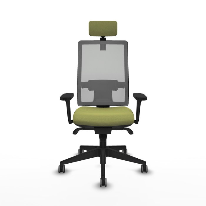 PIQUERAS Y CRESPO Silla de oficina Horna con mecanismo Sincro, Verde oliva y Gris PIQUERAS Y CRESPO Silla de oficina Horna con mecanismo Sincro, Verde oliva y Gris