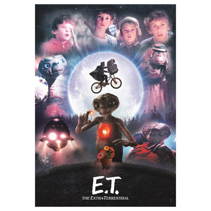 CLEMENTONI Puzzle E.T. El Extraterrestre 1000 Piezas - Tamaño montado 98 x 33 cm
