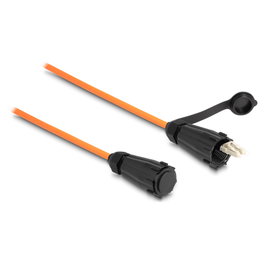 DeLOCK Cable de fibra óptica LC Duplex a LC Duplex OM2 multimodo, 3 m, Naranja