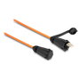 DeLOCK Cable de fibra óptica LC Duplex a LC Duplex OM2 multimodo, 3 m, Naranja