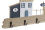 DKD Home Decor Perchero Scandi Marron Azul Blanco 4 x 18 x 40 cm (6 Unidades)