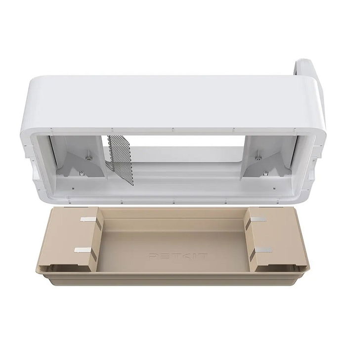 Petkit Purobot Crystal DUO-EU - Arenero Automático para Gatos, Blanco, Plástico, Fácil de Limpiar