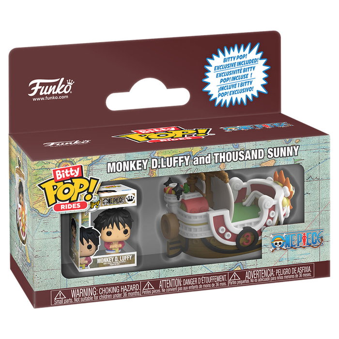 Funko One Piece Bitty POP! Ride Figura Thousand Sunny con Luffy