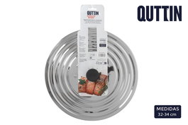 Quttin Tapa de Acero Inoxidable para Horno, Diámetro 34.9 cm, Peso 14.85 kg, Modelo 36 para 32-34 Pulgadas (12 Unidades)