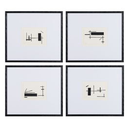 Cuadro Pintura Abstracto 4/M 52,50 X 2 X 47 cm (Set de 4)