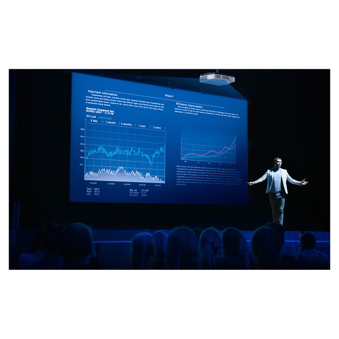 RICOH Proyector Láser DLP UHD 4K Ultracorta Distancia PJ UHL3660 - 6500 Lúmenes ANSI, Relación de Contraste 5000000:1