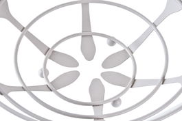 DKD Home Decor Frutero Vintage Verde Menta Beige Metal 28 x 9 x 28 cm (4 Unidades)