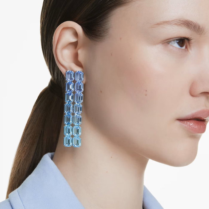 Swarovski Pendientes Millenia de Cristal Azul Swarovski Pendientes Millenia de Cristal Azul