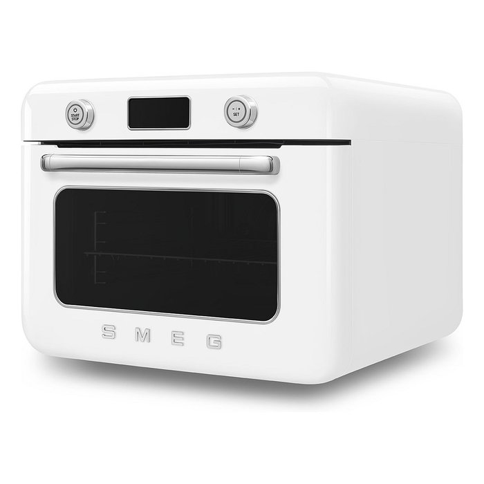 Smeg COF01WHEU Horno Mini de Sobremesa Vintage 30L 1800W Blanco