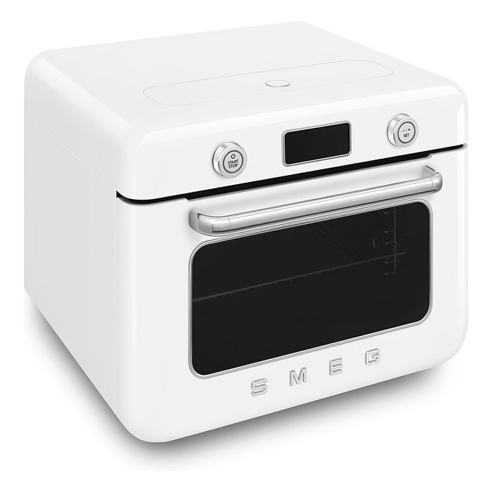 Smeg COF01WHEU Horno Mini de Sobremesa Vintage 30L 1800W Blanco