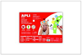 Goma Eva Apli Hoja 40X60 Cm Blanco Paquete De 5