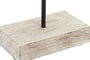 DKD Home Decor Figura Pez en Mango y Aluminio Natural Marrón