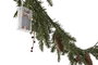 DKD Home Decor Guirnalda Navidad Led Pvc Verde Marron 35 Leds Piñas 2 x 200 cm (2 Unidades)