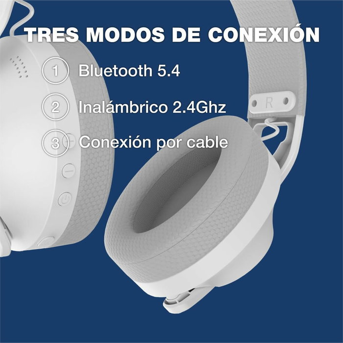 COOLBOX WB01 Auriculares Inalámbricos RGB Blanco