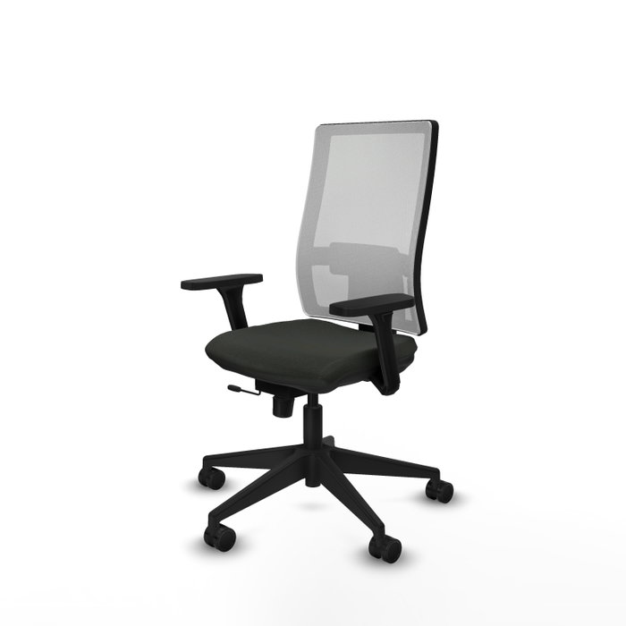 PIQUERAS Y CRESPO Silla de oficina Horna con mecanismo Sincro/Traslack, Negro y Blanco PIQUERAS Y CRESPO Silla de oficina Horna con mecanismo Sincro/Traslack, Negro y Blanco