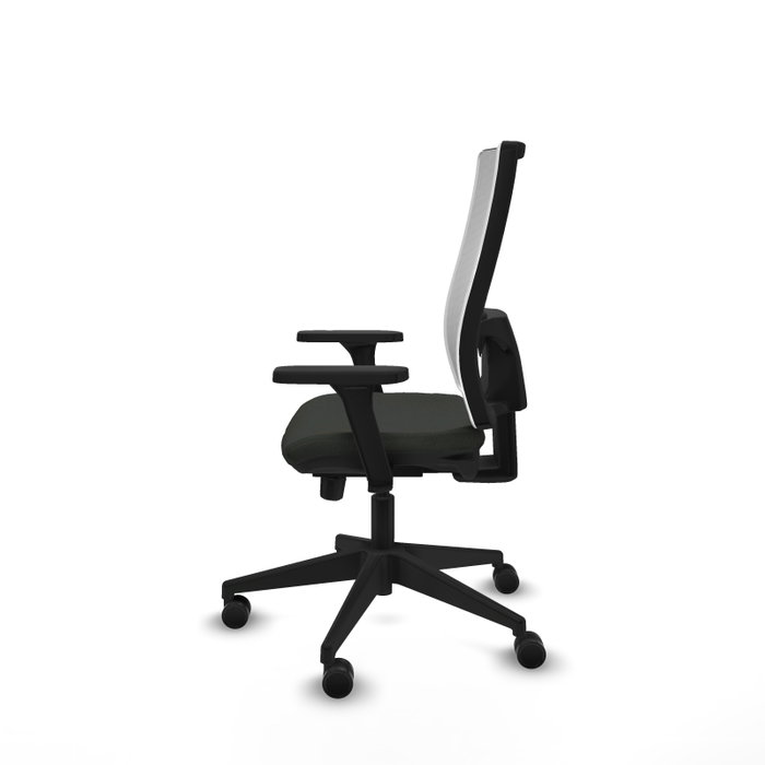 PIQUERAS Y CRESPO Silla de oficina Horna con mecanismo Sincro/Traslack, Negro y Blanco PIQUERAS Y CRESPO Silla de oficina Horna con mecanismo Sincro/Traslack, Negro y Blanco