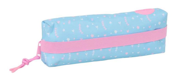 Safta Portatodo Rectangular Blackfit8 "Smile" con Goma Elástica 22cm Negro 22x4x7 cm