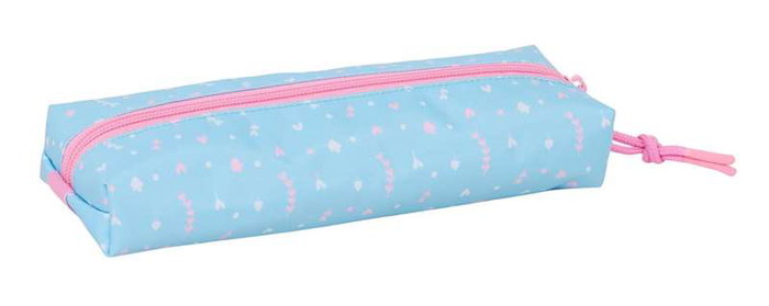 Safta Portatodo Rectangular Blackfit8 "Smile" con Goma Elástica 22cm Negro 22x4x7 cm