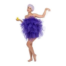 My Other Me Disfraz de Adulto Esponja de Baño Morado Talla M