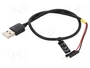 DeLOCK 85402 Cable USB de alimentación Tipo-A a 2 x terminales de poste 30 cm