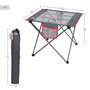 Aktive Mesa plegable de camping con posavasos y bolsillo