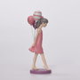 DKD Home Decor Figura Resina Chica Globos Rosa y Malva 7x11x27 cm