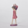 DKD Home Decor Figura Resina Chica Globos Rosa y Malva 7x11x27 cm
