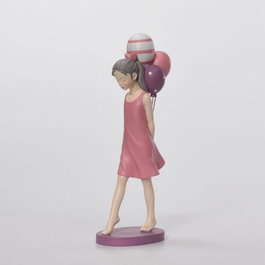 DKD Home Decor Figura Urban Rosa Malva 11 x 27 x 7 cm