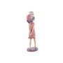 DKD Home Decor Figura Resina Chica Globos Rosa y Malva 7x11x27 cm