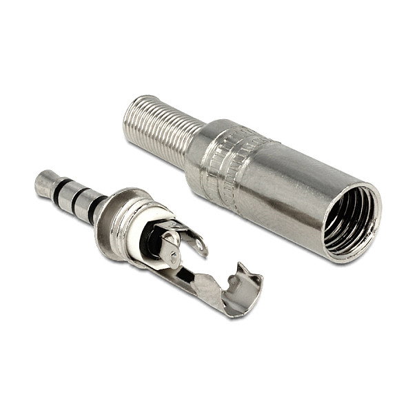 DeLOCK 65546 Conector 3,5 mm 4 Pin Stereo con protección contra pliegues DeLOCK 65546 Conector 3,5 mm 4 Pin Stereo con protección contra pliegues