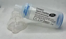 Vaza Cámara de Inhalación Pediátrica con Mascarilla Talla M 5cm Diámetro 1 Unidad