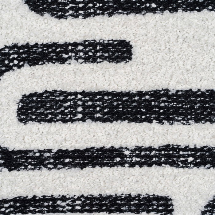 Cojín Blanco y Negro Algodón / Poliester 45 X 45 cm (Set de 2)