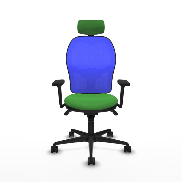 PIQUERAS Y CRESPO Silla de oficina Jorquera con mecanismo Sincro, Verde y Azul PIQUERAS Y CRESPO Silla de oficina Jorquera con mecanismo Sincro, Verde y Azul