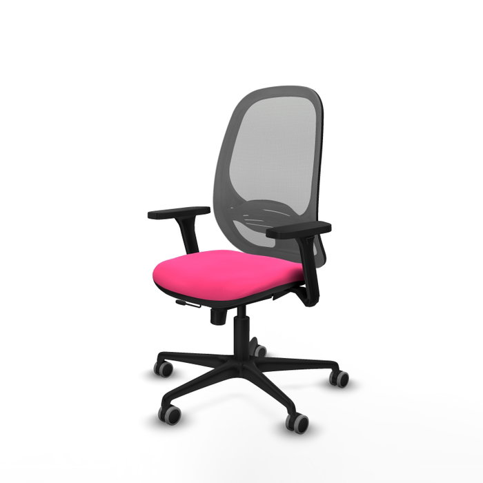 PIQUERAS Y CRESPO Silla de oficina Cilanco Rosa y Gris