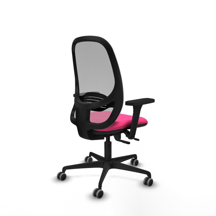 PIQUERAS Y CRESPO Silla de oficina Cilanco Rosa y Gris