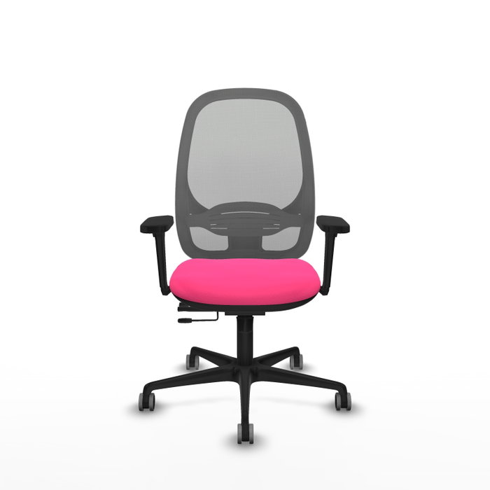 PIQUERAS Y CRESPO Silla de oficina Cilanco Rosa y Gris