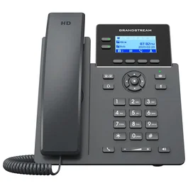 Grandstream Networks GRP2602G Teléfono IP Negro 2 Líneas con Pantalla LCD 6.12 cm y Conexión Wi-Fi para VoIP y Oficina