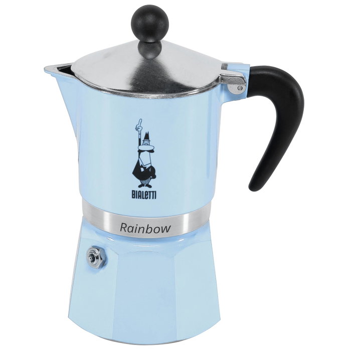 Bialetti Rainbow Azul Claro 3 Tazas