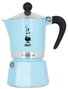 Bialetti Rainbow Cafetera exprés Azul claro para 3 tazas